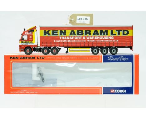 Manufacturer  - Corgi | Description - Volvo Curtainside - Ken Abram LTD | Stock Code - CC12411 | Notes - None| Scale - 1:50 |