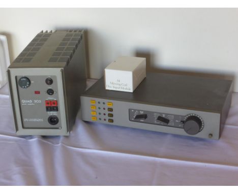QUAD 34 CONTROL UNIT AND QUAD 303 AMPLIFIER