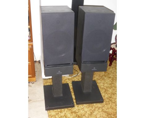 PR. LINN HELIX SPEAKERS ON SPEAKER STANDS