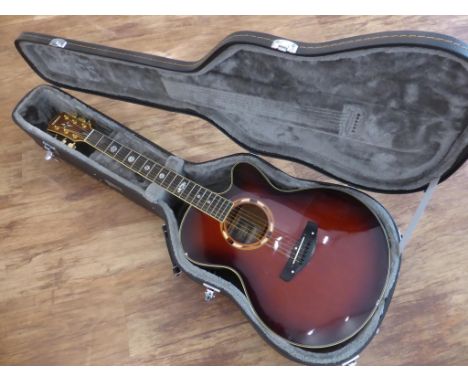 YAMAHA CPX15 COMPASS SERIES WEST LIMITED EDITION GUITAR, HAND BUILT BY YAMAHA CUSTOM SHOP 2001, SITKA SPRUCE TOP, INDIAN ROSE