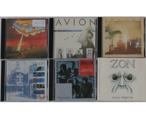 CDs - RARE ROCK - Terrific selection of 6 x rare releases. Titles are Dragon (x3) - Dreams Of Ordinary Men (original West Ger