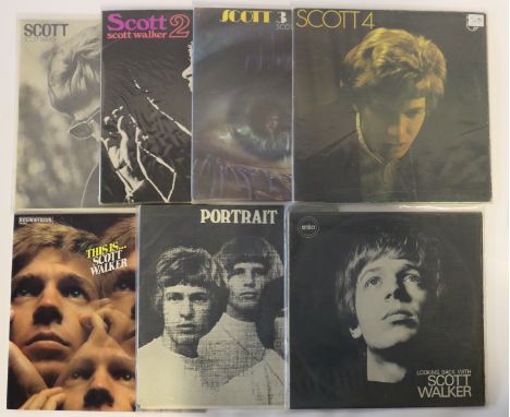 SCOTT WALKER LPs - A lovely run of 7 x LPs from Scott Walker, all original UK issues. We have Scott (SBL 7816), Scott 2 (BL 7