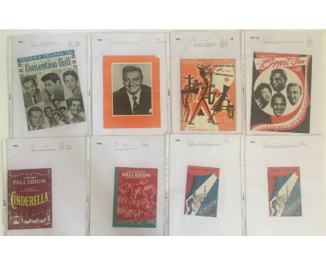 MUSIC PROGRAMMES - 1953-1955 - a folder of 33 programmes ranging from 1953-1955 to include a 1954 Ballads & Blues programme w