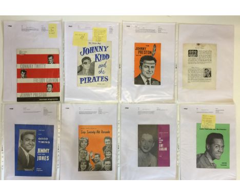 MUSIC PROGRAMMES - 1960 - a folder of 45 programmes from the year 1960 featuring a range of artists, to include Conway Twitty