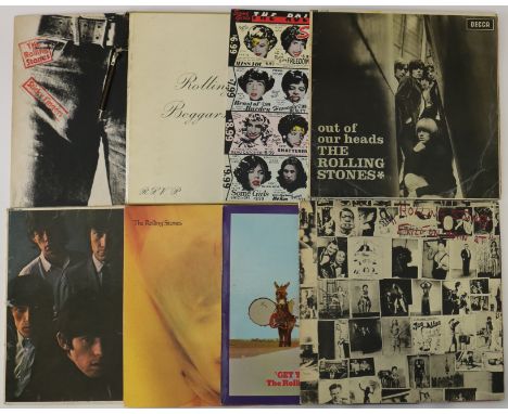 THE ROLLING STONES AND RELATED - Ace pack of 13 x LPs. Titles are Sticky Fingers (COC 59100 with Warhol inner and insert), No