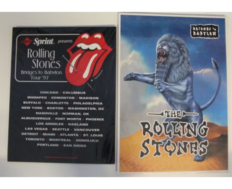 ROLLING STONES - 5 x Rolling Stones posters including Isle of Wight Festival 2007 (42x59.5cm), 'Back With A Bang' (61x46cm), 