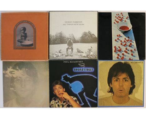 SOLO BEATLES - A great bundle of 13 x LPs including collectable box sets. Titles are George Harrison - All Things Must Pass (