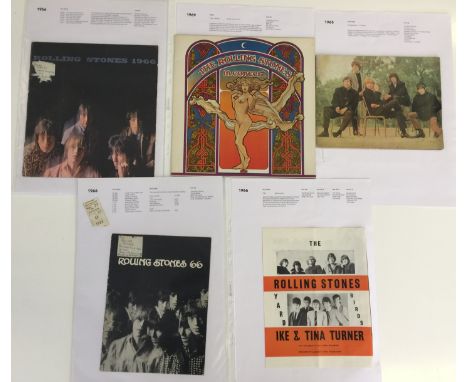 MUSIC PROGRAMMES - THE ROLLING STONES - 5 Rolling Stones programmes ranging from 1965-69 including a 1966 Autumn Tour program