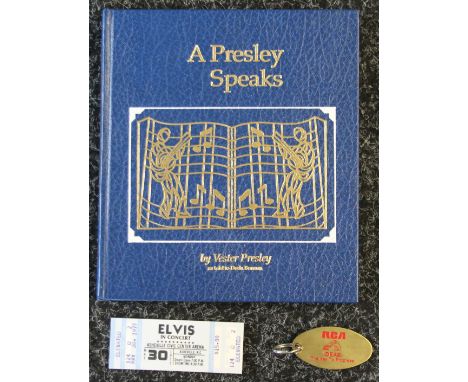 ELVIS PRESLEY - an Elvis in Concert ticket from his performance at Asheville Civic Center Arena from May 30th 1977, a hardbac