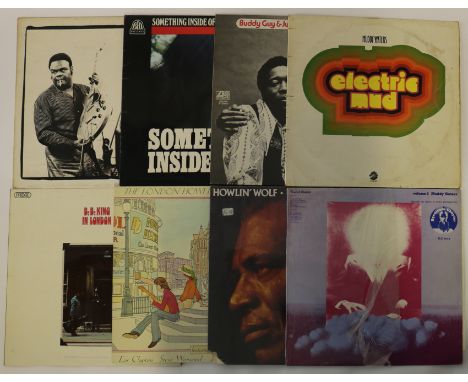 BLUES - An electric collection of 23 x fab LPs. Artists/titles include Muddy Waters (x8) inc. Woodstock Album (US gatefold CH