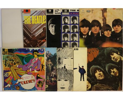 BEATLES - STUDIO LP RUN - Fab near complete run of 11 x LPs and 1 x EP, all early UK presings. Titles are Please Please Me (P