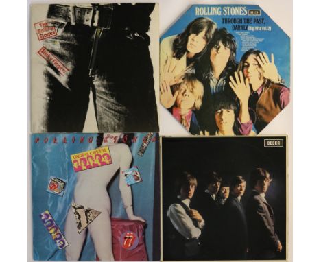 THE ROLLING STONES - Excellent pack of 4 x early issue LPs. Titles are Through The Past, Darkly (Big Hits Vol. 2) (1st UK mon