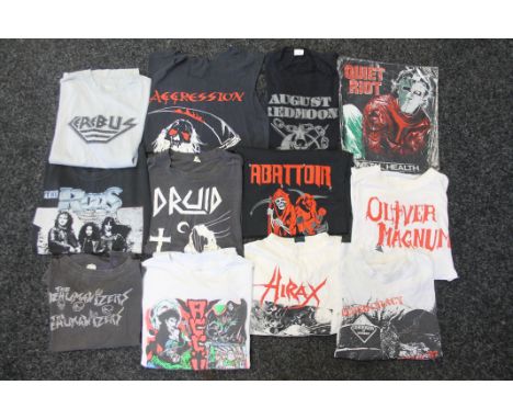 METAL CANADIAN/ US BAND T-SHIRTS - 11 Canadian and US metal band t-shirts to feature Technocracy Tour '87, The Dehumanizers, 