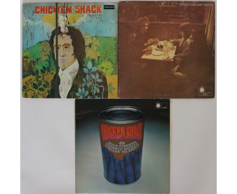 CHICKEN SHACK - Terrific pack of 3 x original LPs from the Blues Rock pioneers. Titles are Forty Blue Fingers Freshly Packed 