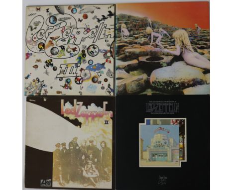 LED ZEPPELIN - Cracking pack of 4 x early LPs. Titles are II (588198 plum Atlantic A5/B4 - Ex/VG+), III (2401002 Peter Grant 