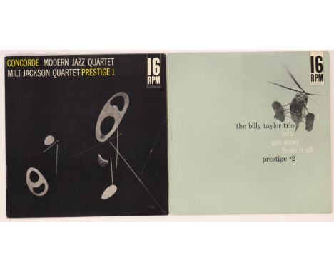 PRESTIGE JAZZ RARITIES - An amazing chance to own the first two Prestige 16 RPM jazz LPs (PRESTIGE 1 and PRESTIGE 2). We have