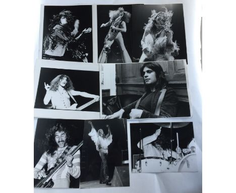 BLACK SABBATH- 8 original b/w vintage prints of Black Sabbath, all with photographers stamps on verso. Photographers include 