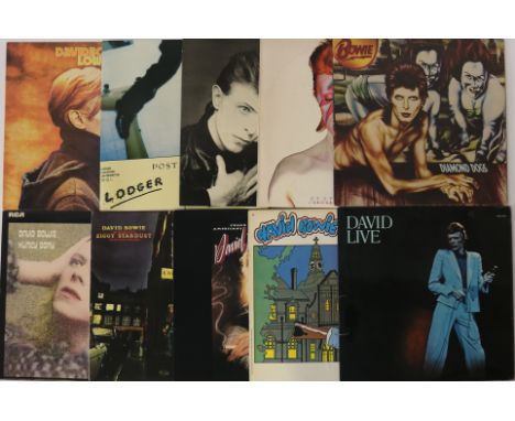 DAVID BOWIE - An exceptional collection of 12 x LPs and 3 x 7" releases from the Main Man. LPs are Ziggy Stardust (UK SF 8287