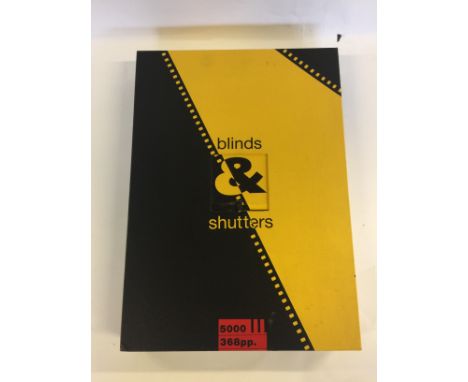 BLINDS & SHUTTERS GENESIS BOOK - limited edition (No.3172 : 5,000) copy of this Genesis publication book by Michael Cooper. T