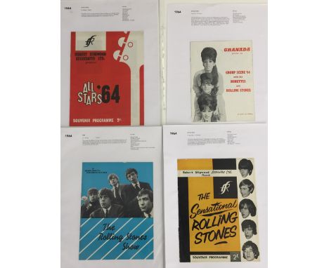 MUSIC PROGRAMMES - THE ROLLING STONES - 4 Rolling Stones programmes from 1964 to include All Stars '64 with a line up of Jet 