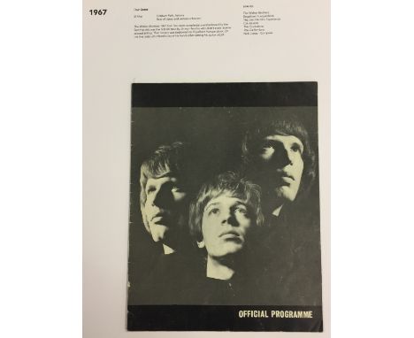 MUSIC PROGRAMMES - THE JIMI HENDRIX EXPERIENCE - a 1967 Finsbury Park, Astoria programme for the 31st March featuring a lineu