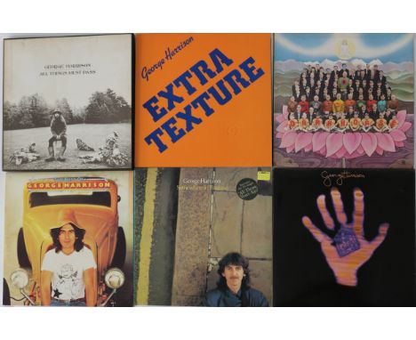 GEORGE HARRISON - Excellent collection of 5 x LPs and 1 x LP box set. Titles are All Things Must Pass (original 'Made And Pri