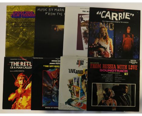MIXED SOUNDTRACKS - A wide selection of 57 x soundtrack LPs ranging through the decades. Vinyl condition generally Ex to Ex+ 