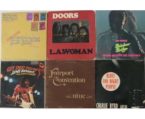 CLASSIC ROCK - Nice collection of 22 x essential LPs. Artists/titles include The Doors - L.A. Woman (K 42090 butterfly, origi