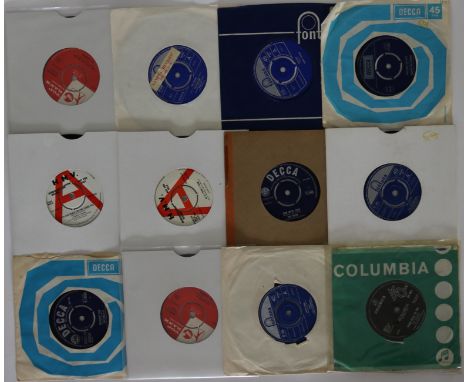 1960s ROCK AND BEAT 7" - A fabulous lot of 12 x 7" singles. Unless stated, condition varies from G+ to Ex. The highlight of t