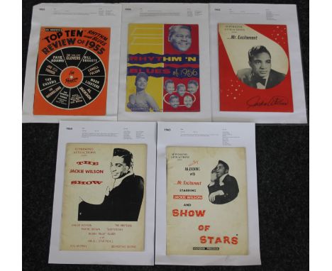 MUSIC PROGRAMMES - US CONCERT PROGRAMMES - 7 assorted US concert programmes ranging from 1955 to 1965. Artists include The Cl
