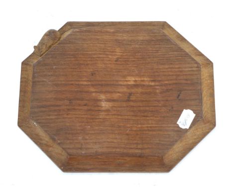 Mouseman: A Robert Thompson English Oak Breadboard, with carved mouse signature, 30.5cm