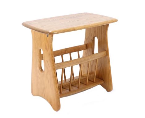An Ercol Windsor Light Ash Magazine Rack, model 1153, modern, 36cm by 55cm by 50cm