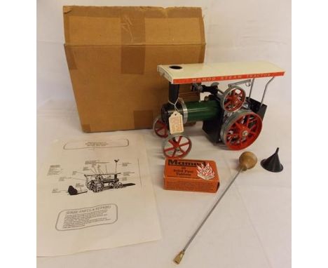 Mamod steam tractor TE1A boxed (plain cardboard) with all accessories