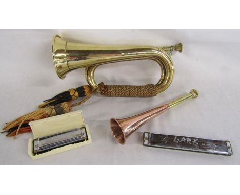 1 Piece Golden Students Trumpet Bugle Brass Instrument, Golden, 32 . 5 x 11  . 5cm, as described