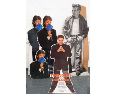 3 Cardboard Life Size Adverts sign - McCartney, James Dean & Tom Jones  