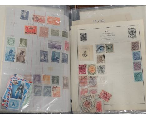 Stamps - ring binder Israel, Jordan & other  