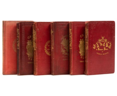 Dickens (Charles) [Christmas Books], 4 vol., comprising: The Chimes, additional pictorial title in second state, ownership in