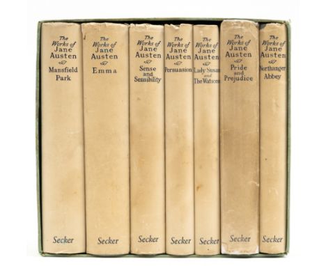 Austen (Jane) The Works, 7 vol., the "Adelphi edition", internally clean, original cloth, gilt, dust-jackets, light foxing, s