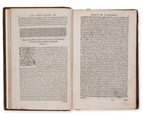 Comines (Philippe de) The Historie of Philip de Commines Knight, Lord of Argenton, translated by Thomas Dannett, first editio