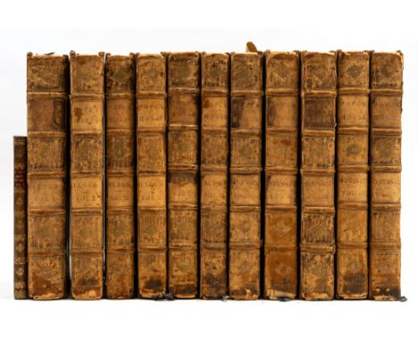 Pope (Alexander).- Homer. The Iliad, 6 vol., first quarto edition, translated by Alexander Pope, half-title to vol. 1 only, e