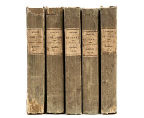 Smollett (Tobias) History of England, 5 vol., new edition, faint spotting, original boards, uncut, light chipping to extremit