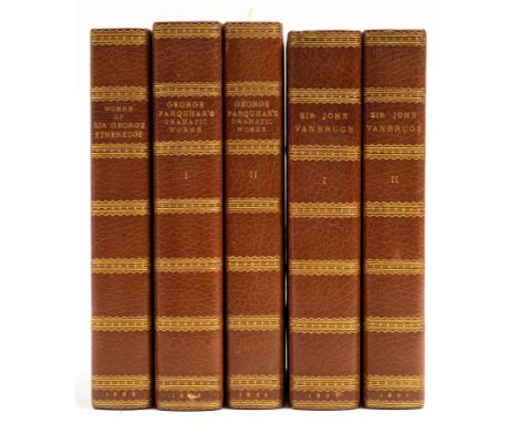 Etheredge (Sir George) The Works ... Plays and Poems, one of 500 copies, half-title, titles in red and black, scattered spott
