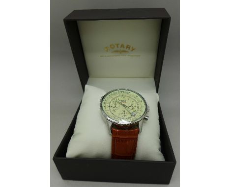 A Rotary Chronospeed wristwatch, boxed with instructions