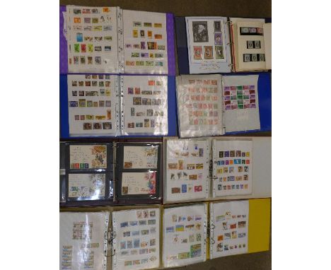 Stamps; three well-filled lever-arch files housing used selections from most Commonwealth territories, Omnibus albums for 195
