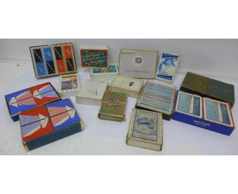 A collection of shipping related playing cards