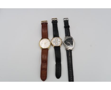 Three gents wristwatches including Terner, Skagen and a Seiko quartz chronograph. 