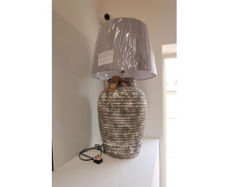 A new large table lamp and shade, 85cm tall 