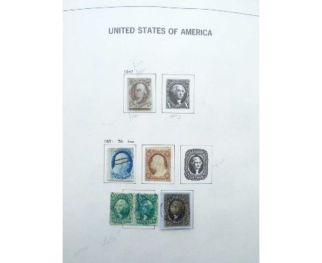 USA Collection from 1847 to 2021 in six volumes, including one for postal history. The first three books are Davo albums with