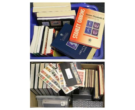 Worldwide Estate balance in large carton, many thousands of stamps of all periods in twenty volumes (mainly stockbooks) and l