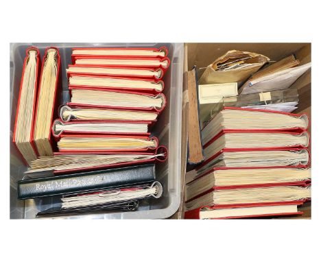 Great Britain  Collection in twelve loose-leaf albums, from 1840 with 1d black with four margins and red MX though with thin,